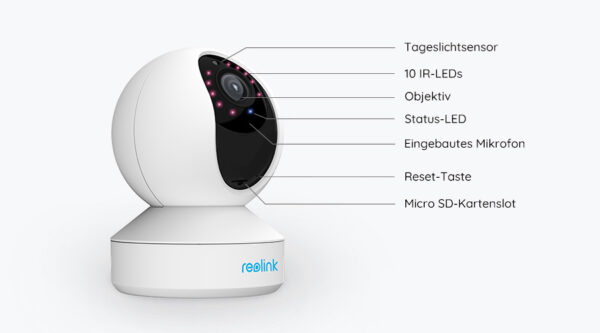 reolink e1 zoom 5mp hd wlan kamera 3x zoom app